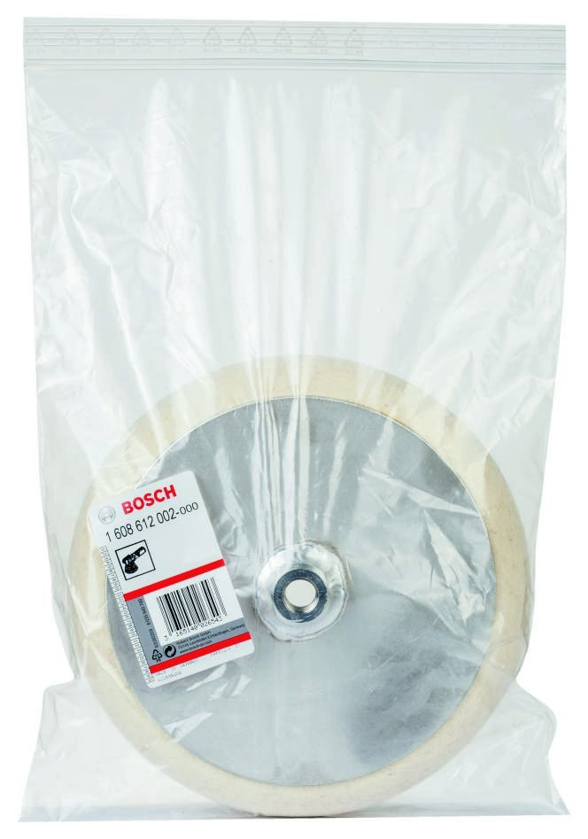 Bosch Blue Zubehör 1608612002 Filzpolierscheibe mit Gewinde 14 180 mm