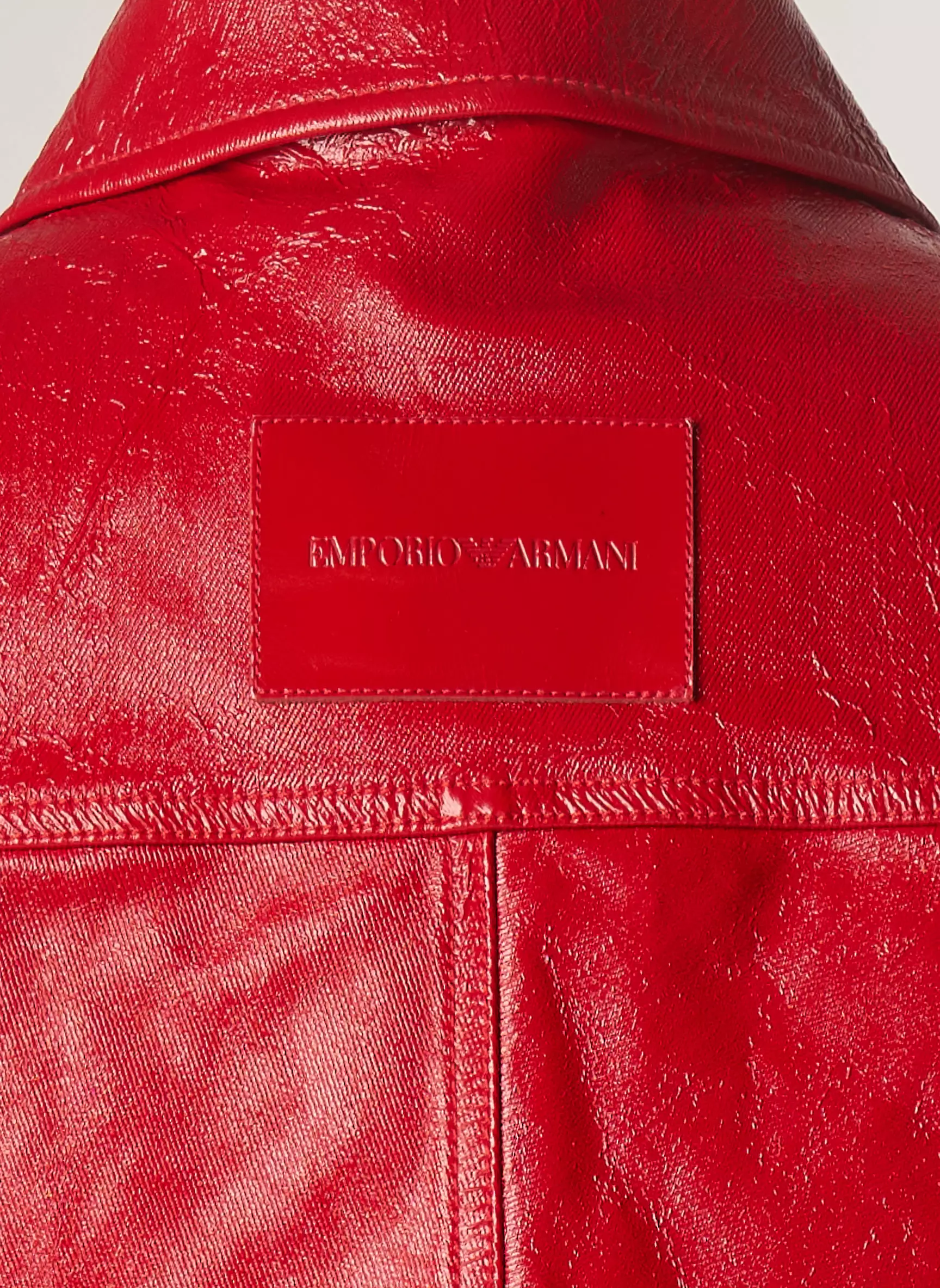 Emporio Armani Vestesimilicuir Femme couleur rouge