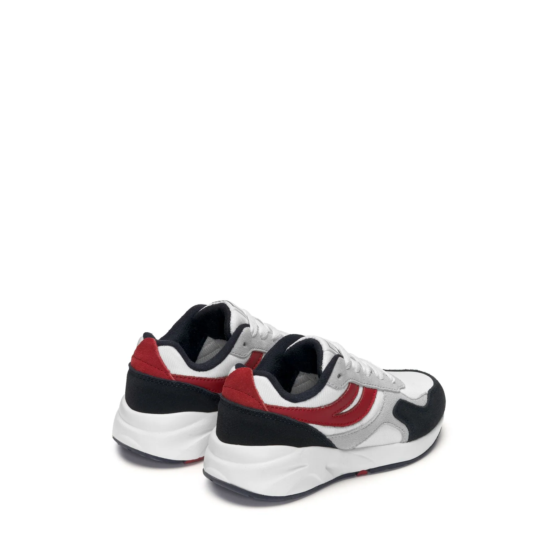 4073 KIDS TRAINING POLY SUEDE-BLUE NAVY-RED-GREY SILVER