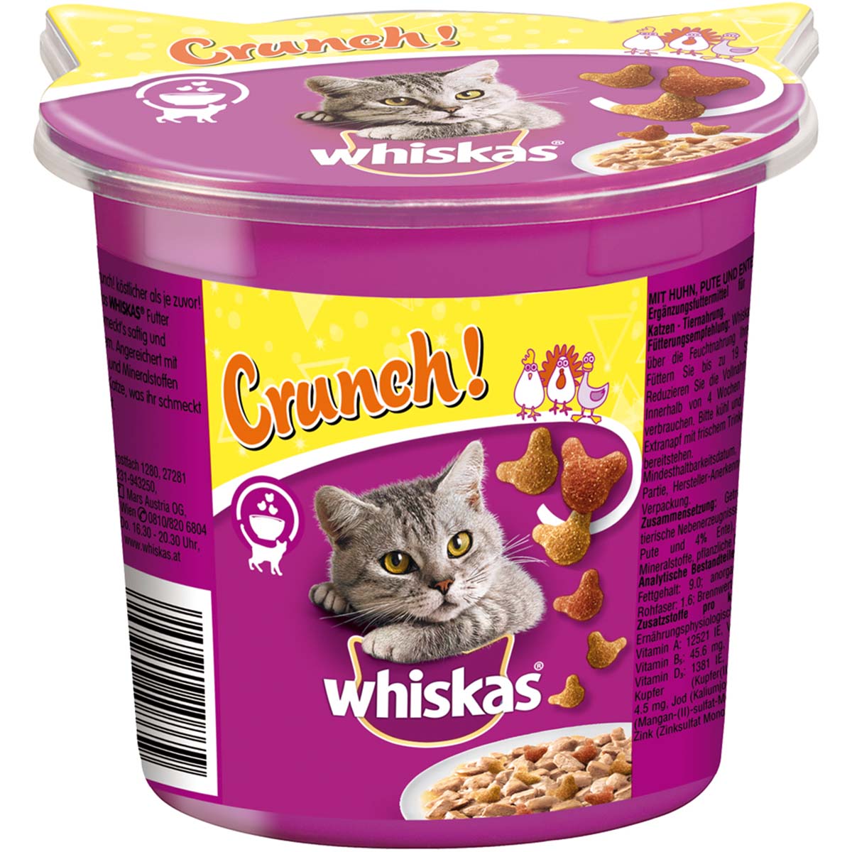 Whiskas Crunch mit Huhn, Truthahn & Ente kaufen