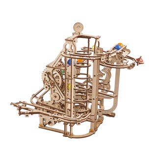 Mechanischer Modellbausatz Murmelbahn mit Spiralaufzug