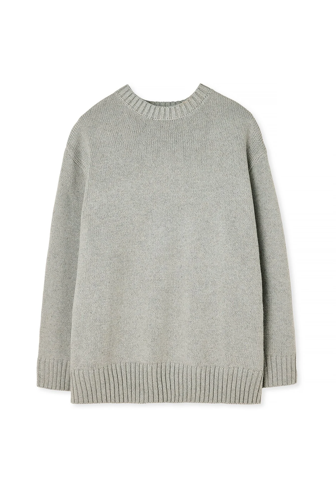 Oversize-Strickpullover mit Rundhalsausschnitt