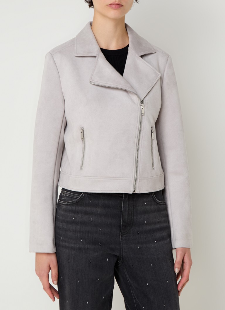 Τζάκετ μοτοσικλετιστή Gerry Weber από σουέτ με τσέπες με φερμουάρ