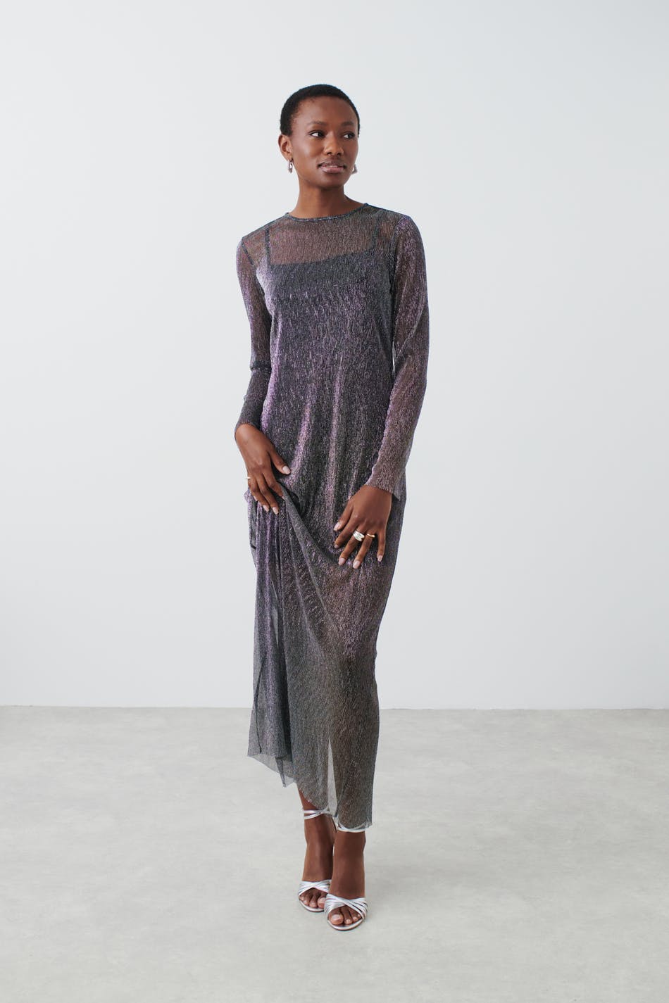 Maxi glitter dress