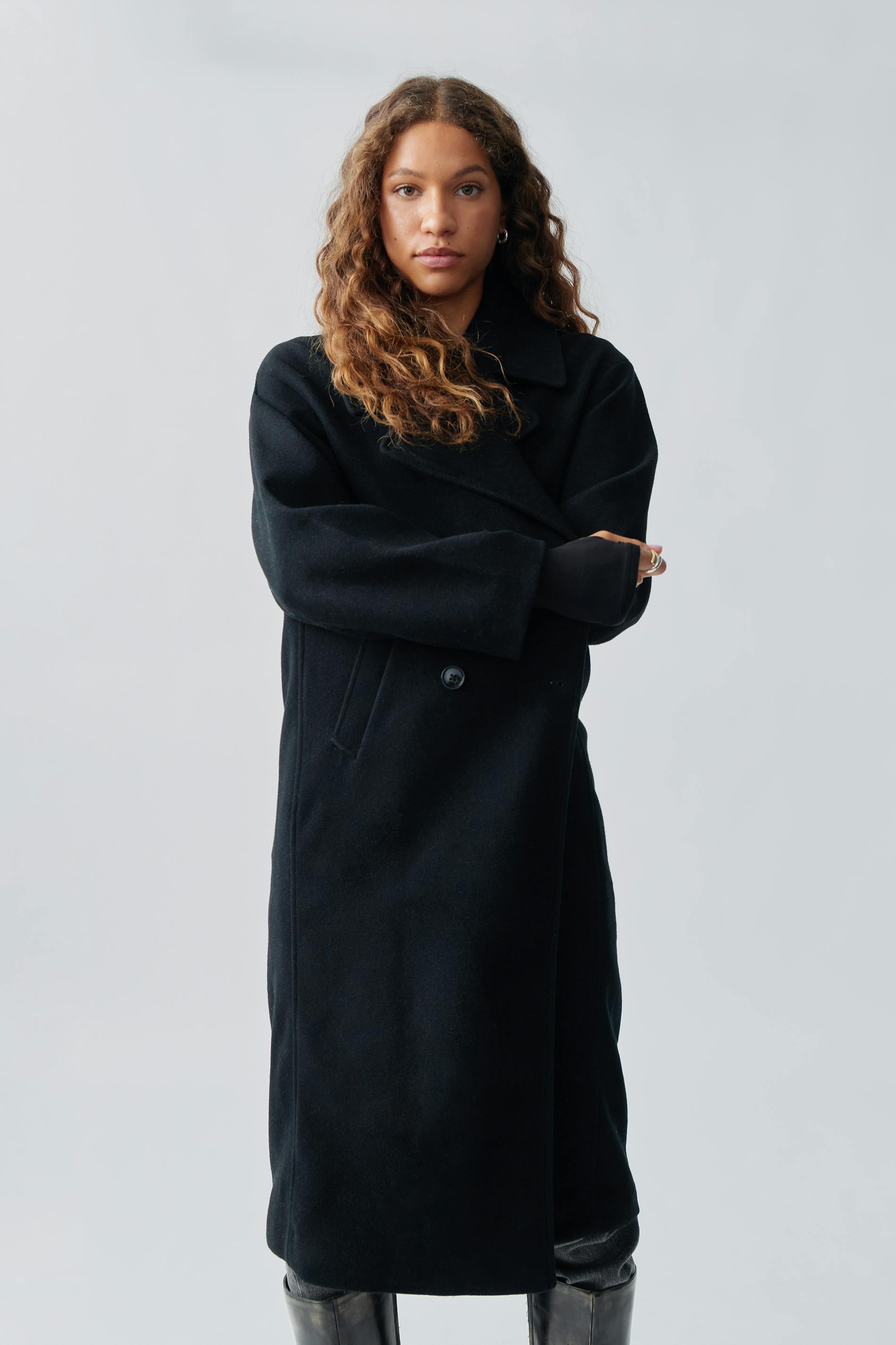 Double breasted coat