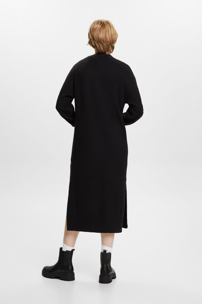 Strick-Midikleid aus Wollmix
