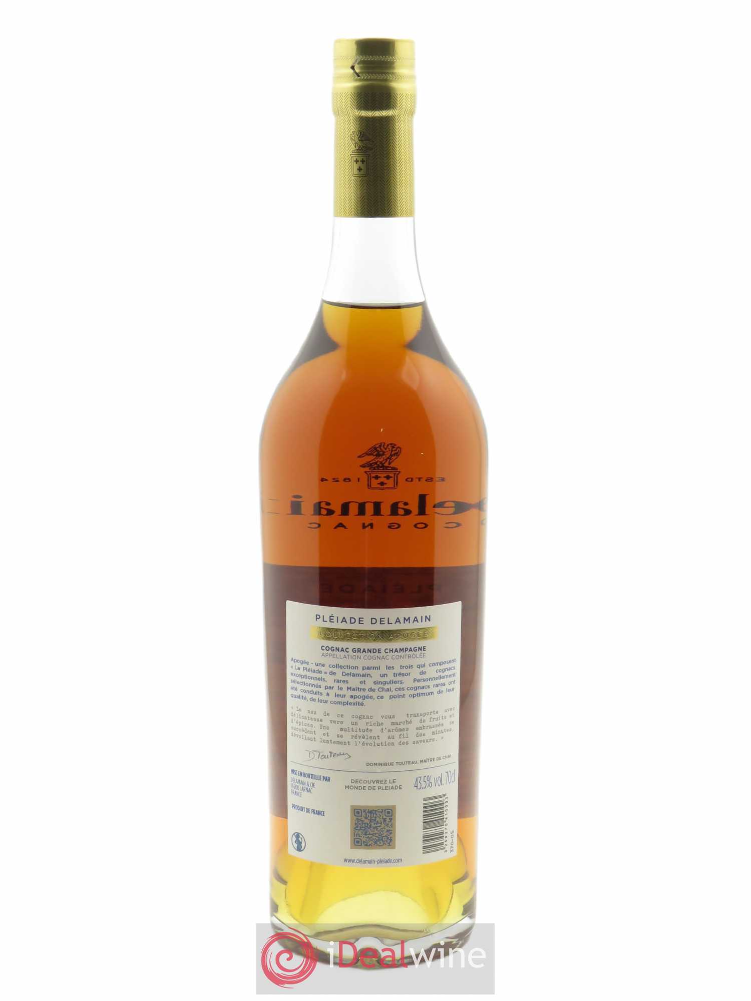 Cognac Delamain Grande Champagne Pléiade Ancestral (70cl)  - Lot de 1 Bouteille