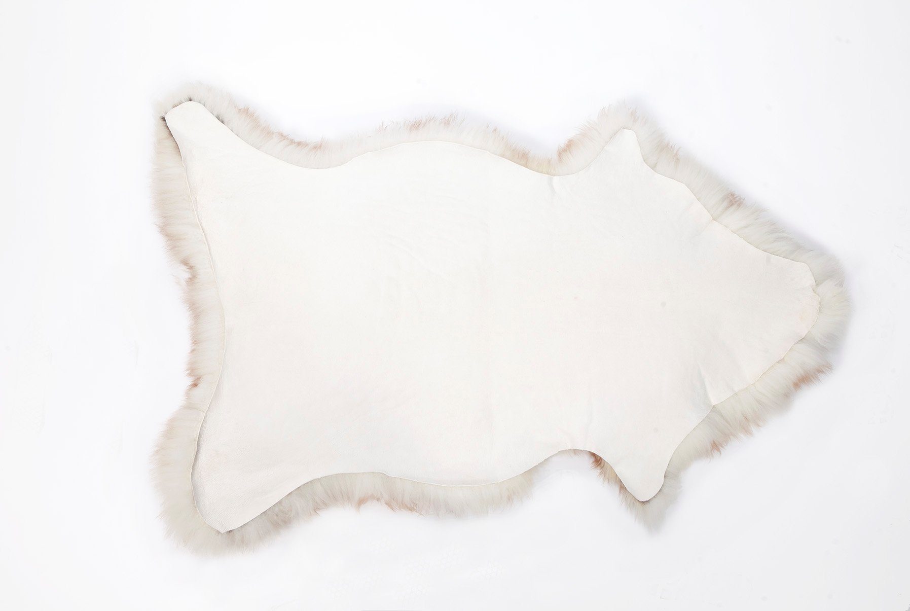 Fellteppich Pioniers Verkauf Schaffell Lammfell grau-stracciatella 120-130 cm, Pioniers Verkauf