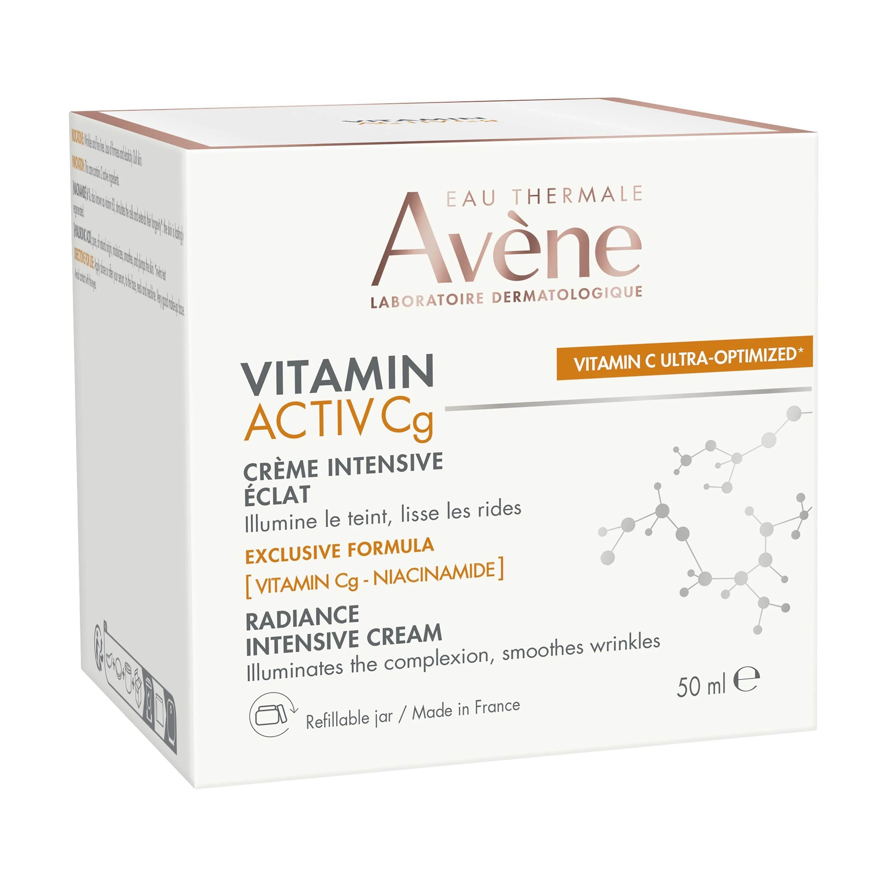 „Vitamin Activ Cg“ intensyvaus spindėjimo kremas – 24 valandų spindėjimo veido procedūra, 24 valandų veido procedūra nuo raukšlių