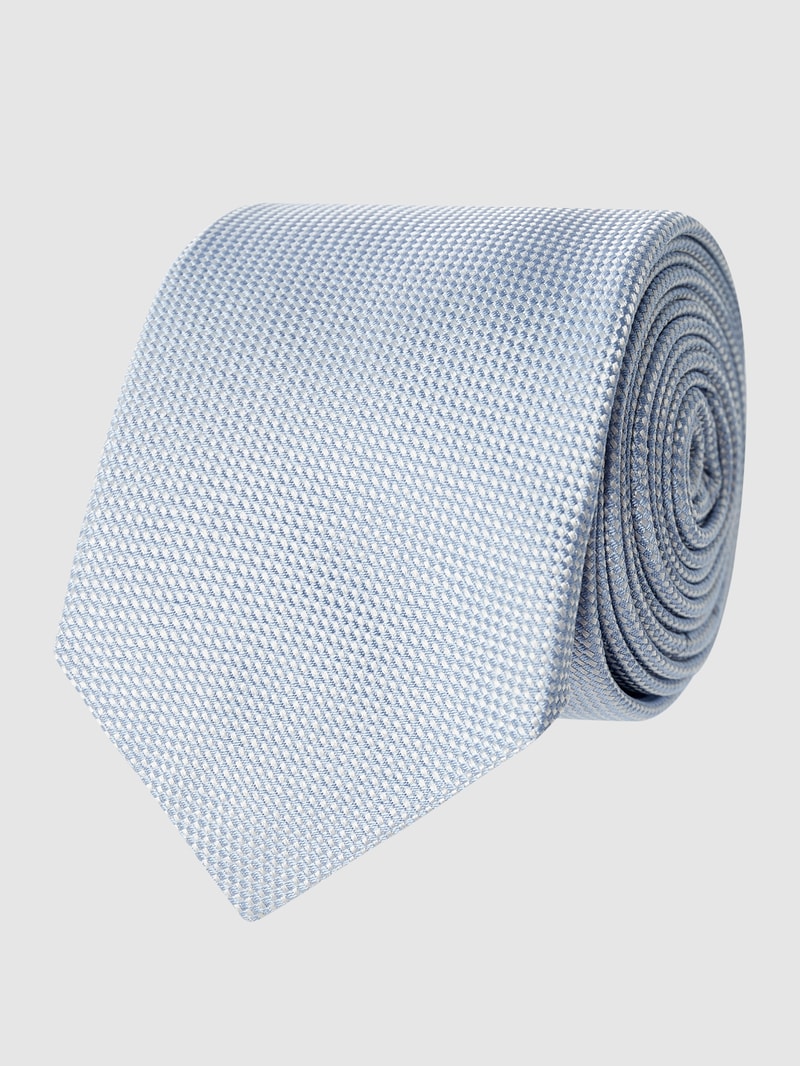 Krawatte aus reiner Seide (7 cm) in bleu