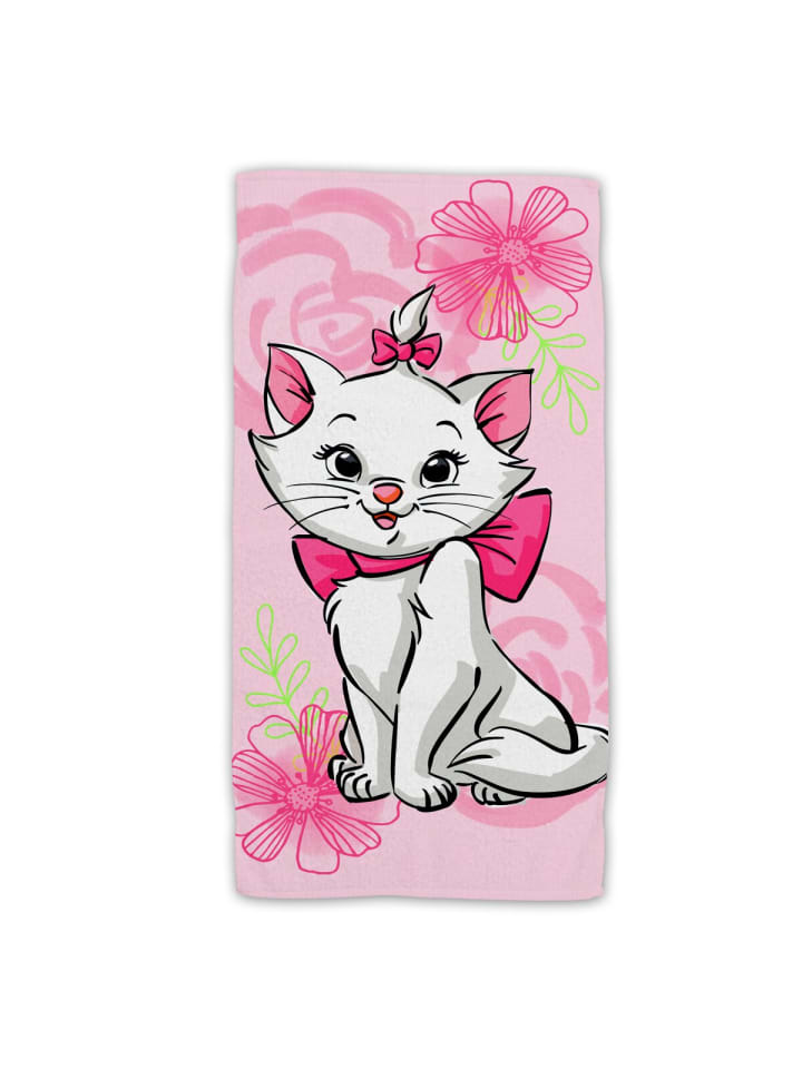 COFI 1453 Marie Cat Baumwolle Strandtuch Frottee Badetuch mit Premium Druck in Mehrfarbig günstig kaufen 70 x 140 cm