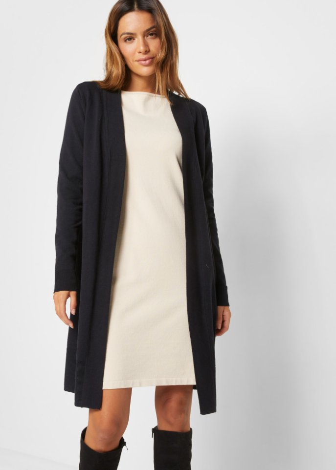 Longstrickjacke