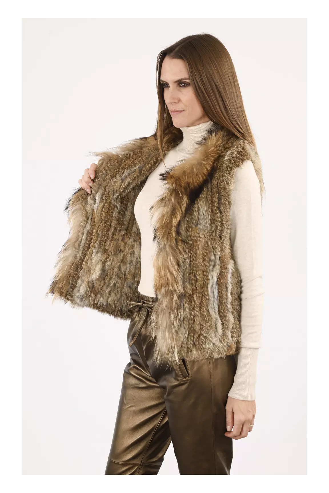 La Canadienne Autres Gilets Femme couleur beige