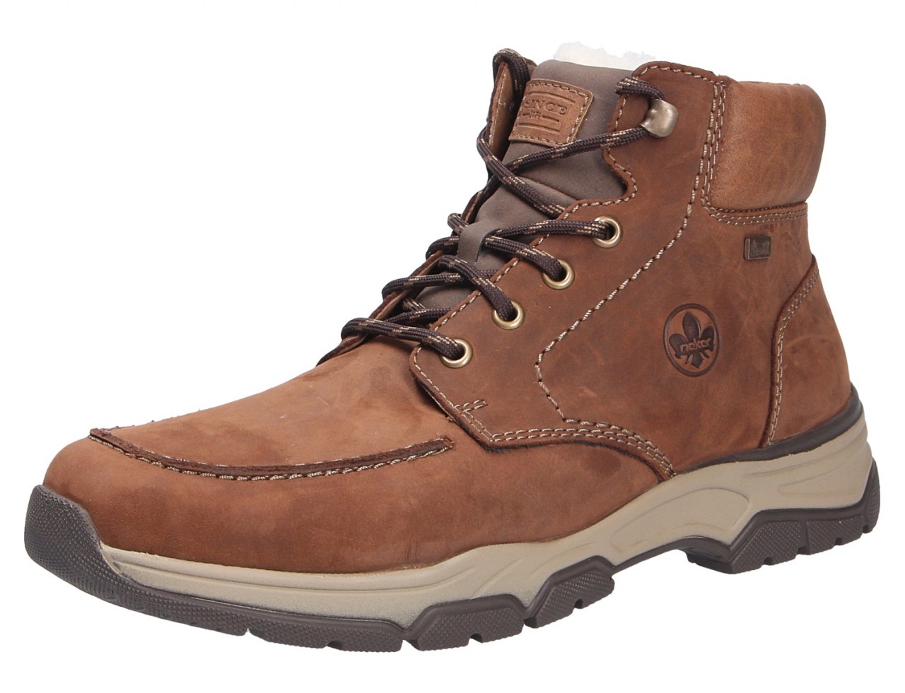 RIEKER Schnür-Stiefeletten braun