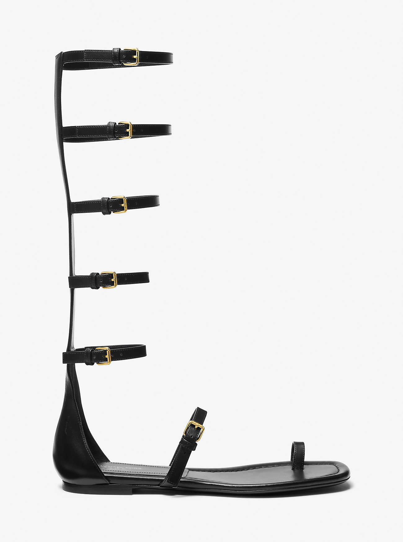 Juliette Leather Gladiator Sandal - BLACK