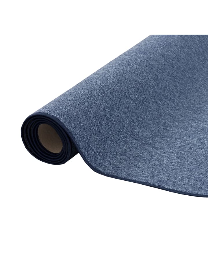 Snapstyle Feinschlingen Velour Teppich Strong in Dunkelblau günstig kaufen