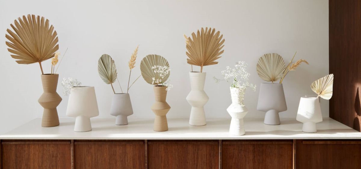 Trendhopper Vase Ciara Creme 30 cm