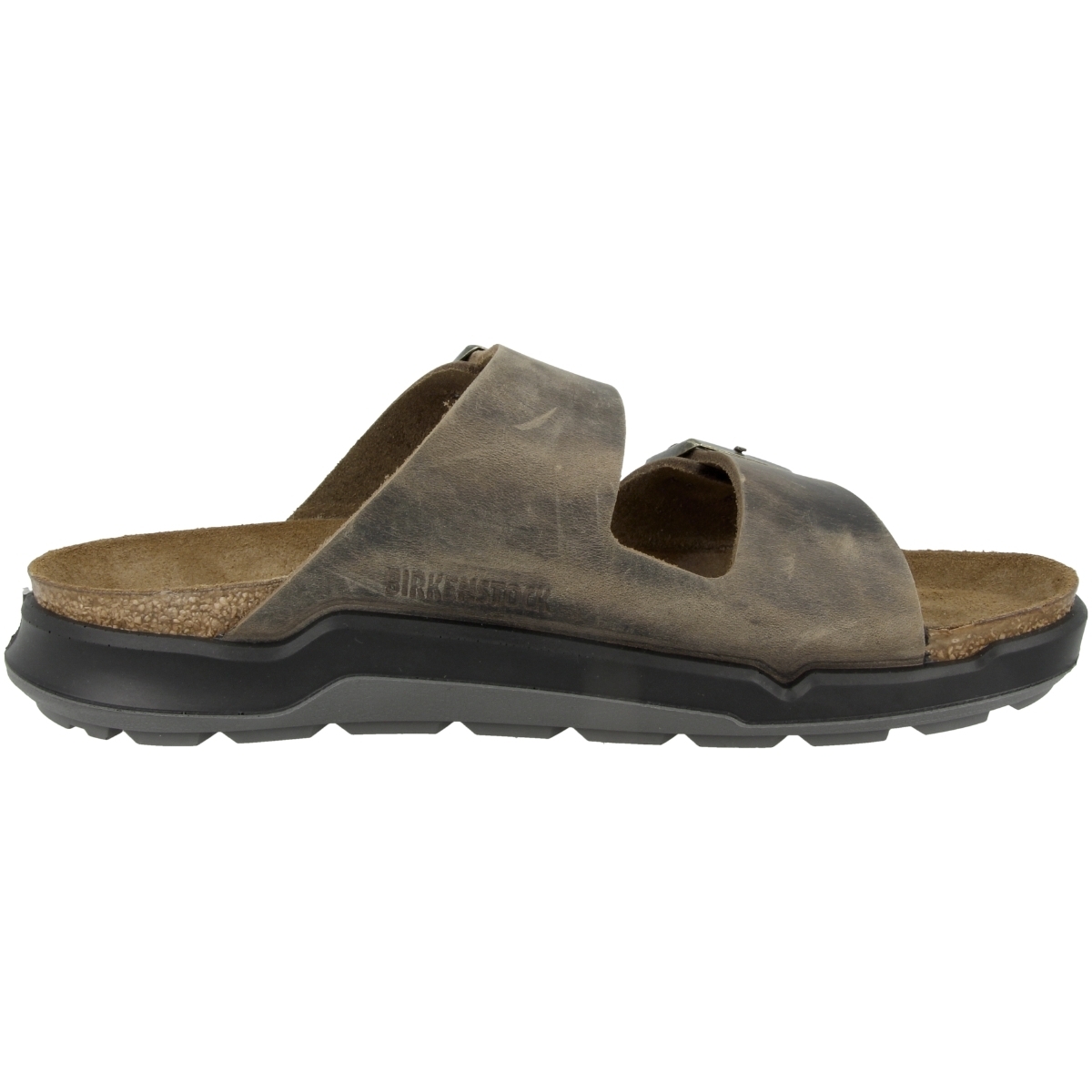 Birkenstock Arizona CT geöltes Nubukleder normal Sandale gruen
