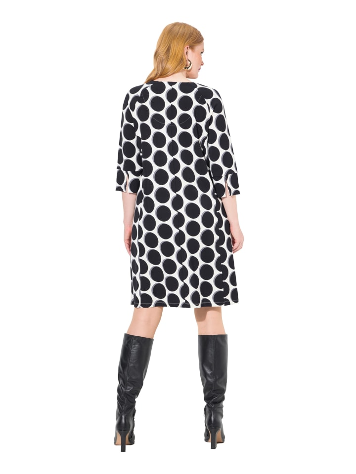 Ulla Popken Midikleid in schneeweiß günstig kaufen