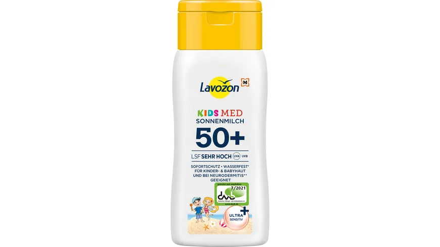 LAVOZON KIDS MED Sonnenmilch LSF50+ 200 ml