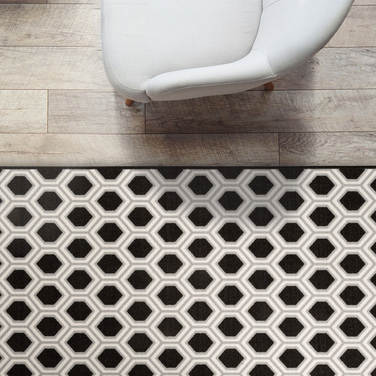 Läufer Kediri, Teppich in vielen Größen, 100% Polypropylen, Wohnteppich, Karat, Rechteckig, Höhe: 5 mm