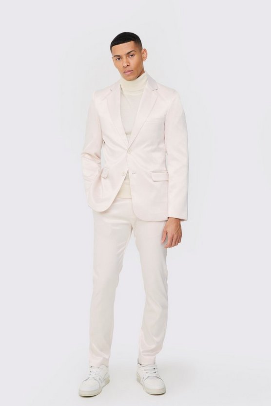 Skinny Satin-Blazer