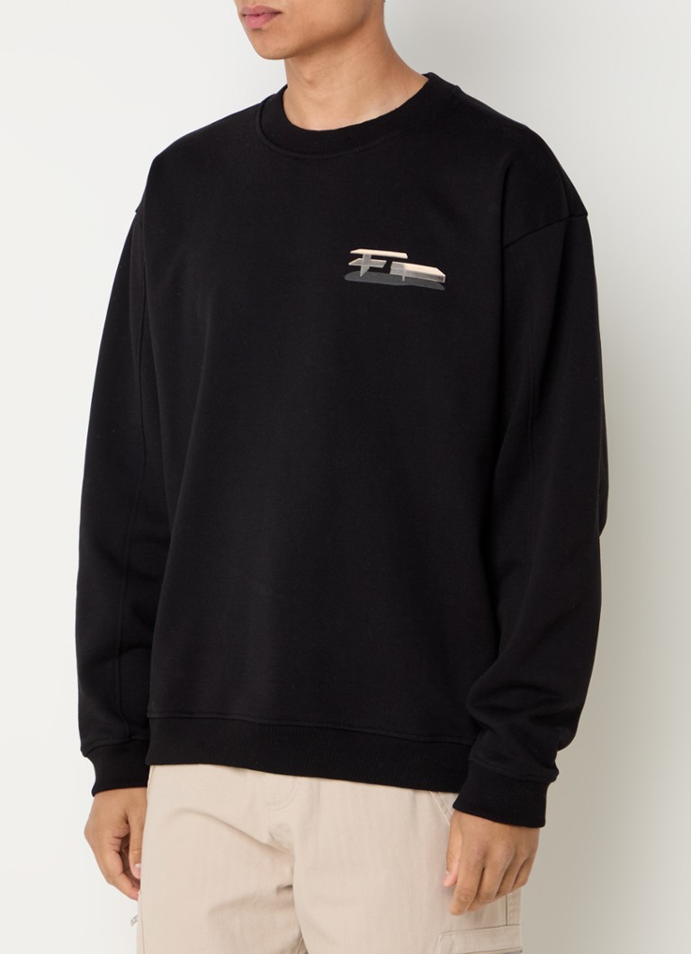 Koszulka z bawełny organicznej Filling Pieces z logo i nadrukiem na plecach.