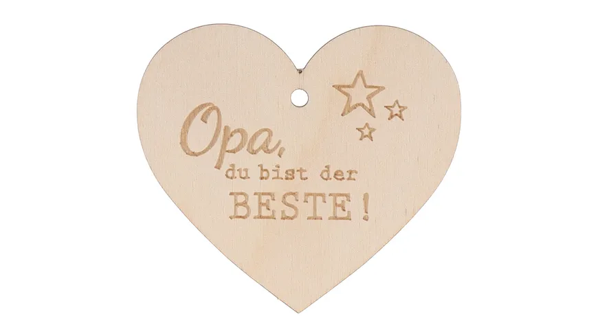 Spruchreif Herzanhänger Opa, du bist der Beste