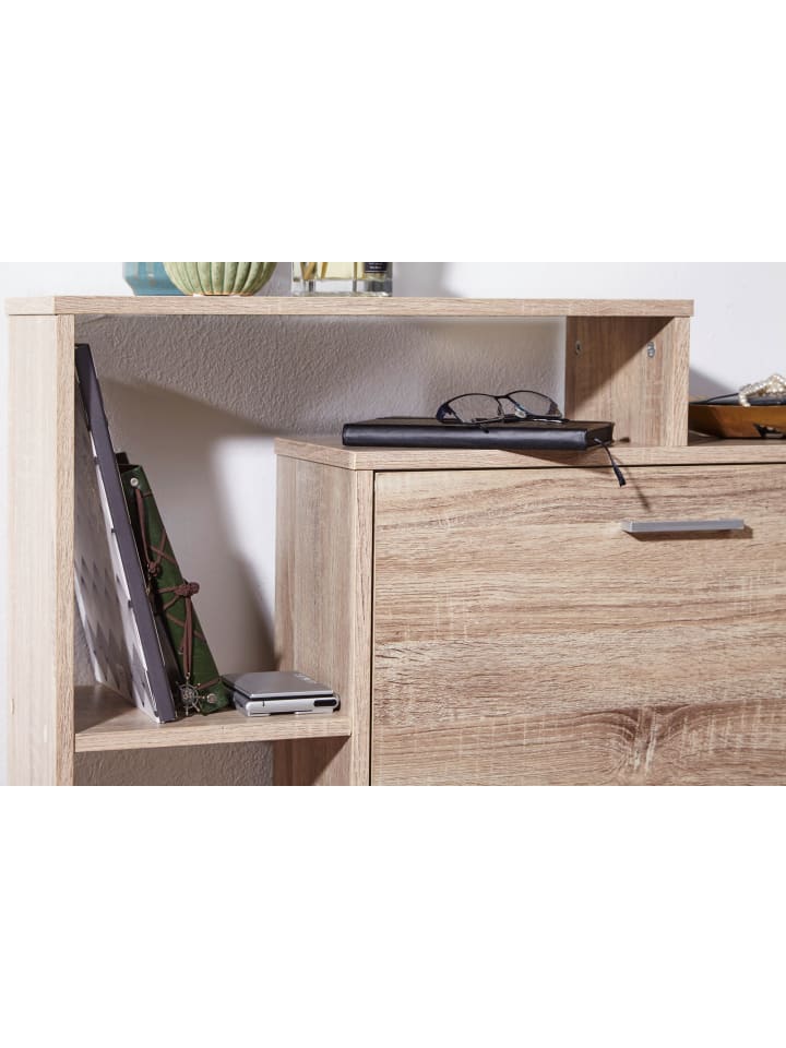 KADIMA DESIGN Schuhkipper | Sonoma Eiche, 85x24x93cm, 2 Fächer, 12 Paar günstig kaufen onesize