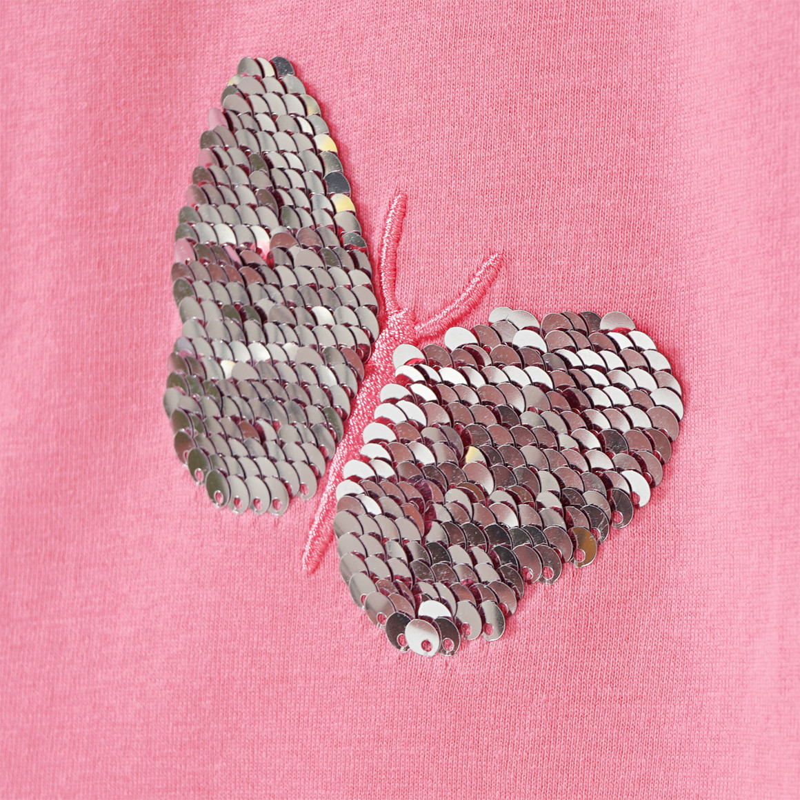 Mädchen Langarmshirt mit Wendepailletten