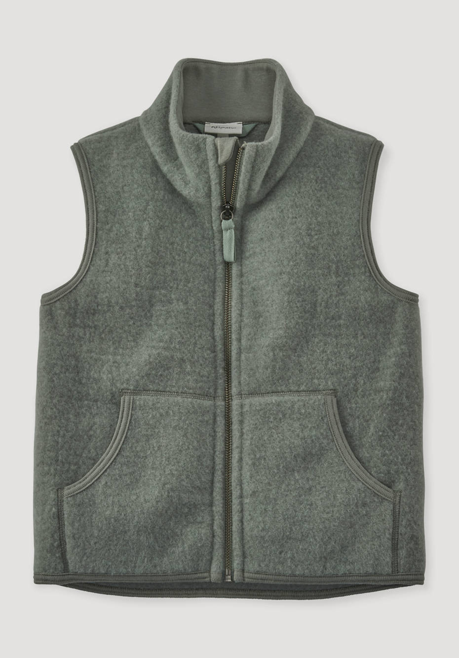 Wollfleece-Weste aus reiner Bio-Merinowolle