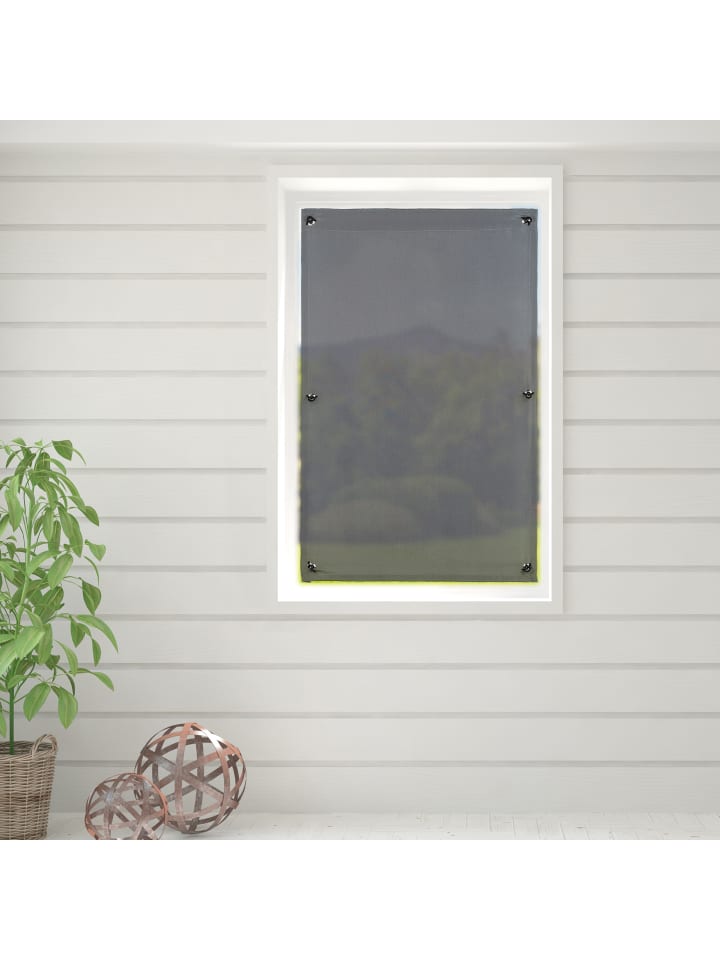 relaxdays 2 x Fenster Verdunkelung mit Saugnäpfen in Grau - (B)60 x (H)100 cm günstig kaufen onesize