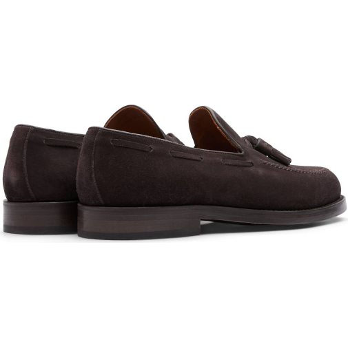 Lottusse Bootsschuh Aus Kalbsveloursleder In Mokka