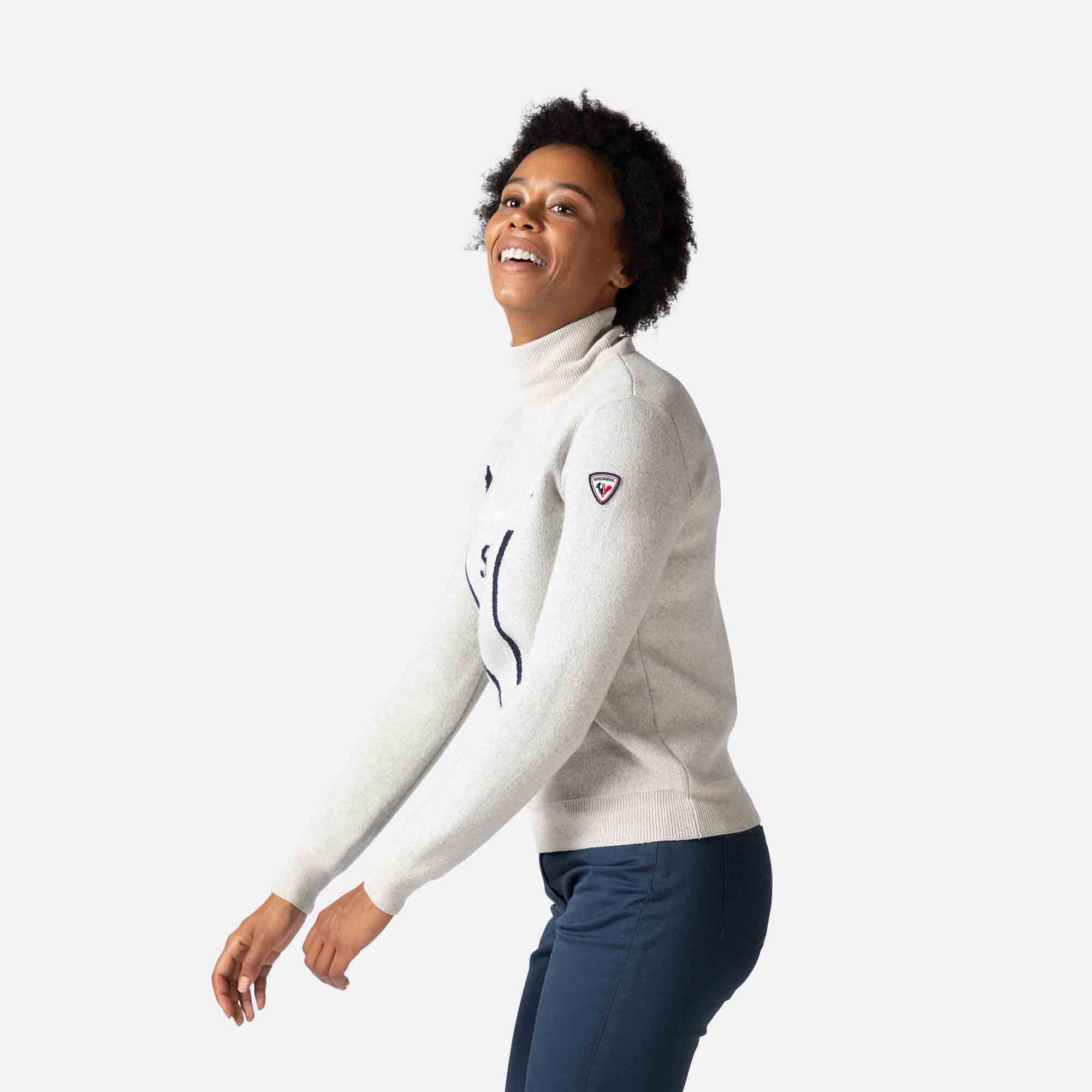 Pull en maille à col haut Victoire femme