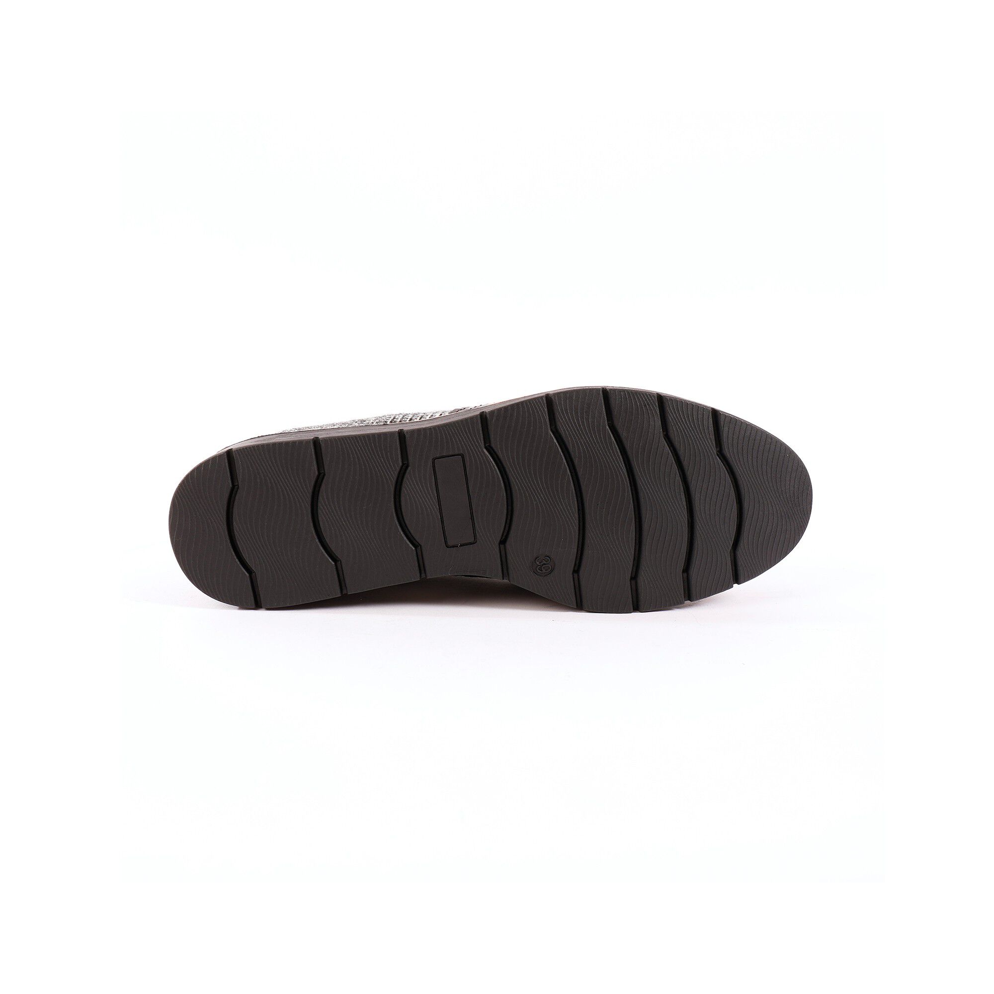 Slippers compensées à franges et pompons