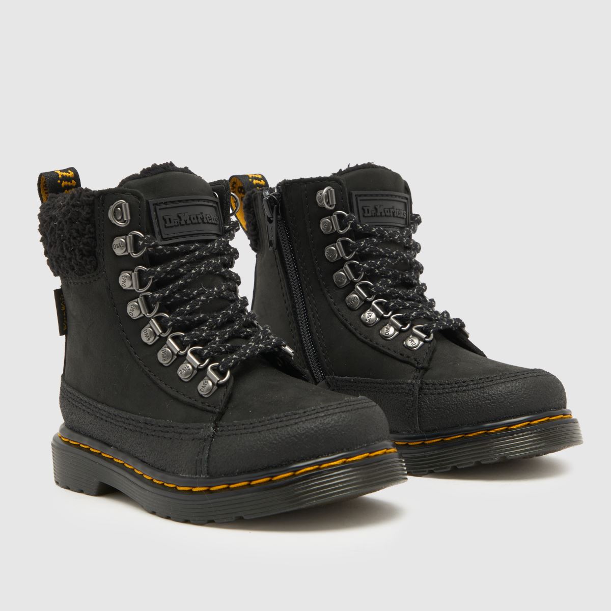 Dr Martens svarta 1460 krage småbarnsstövlar