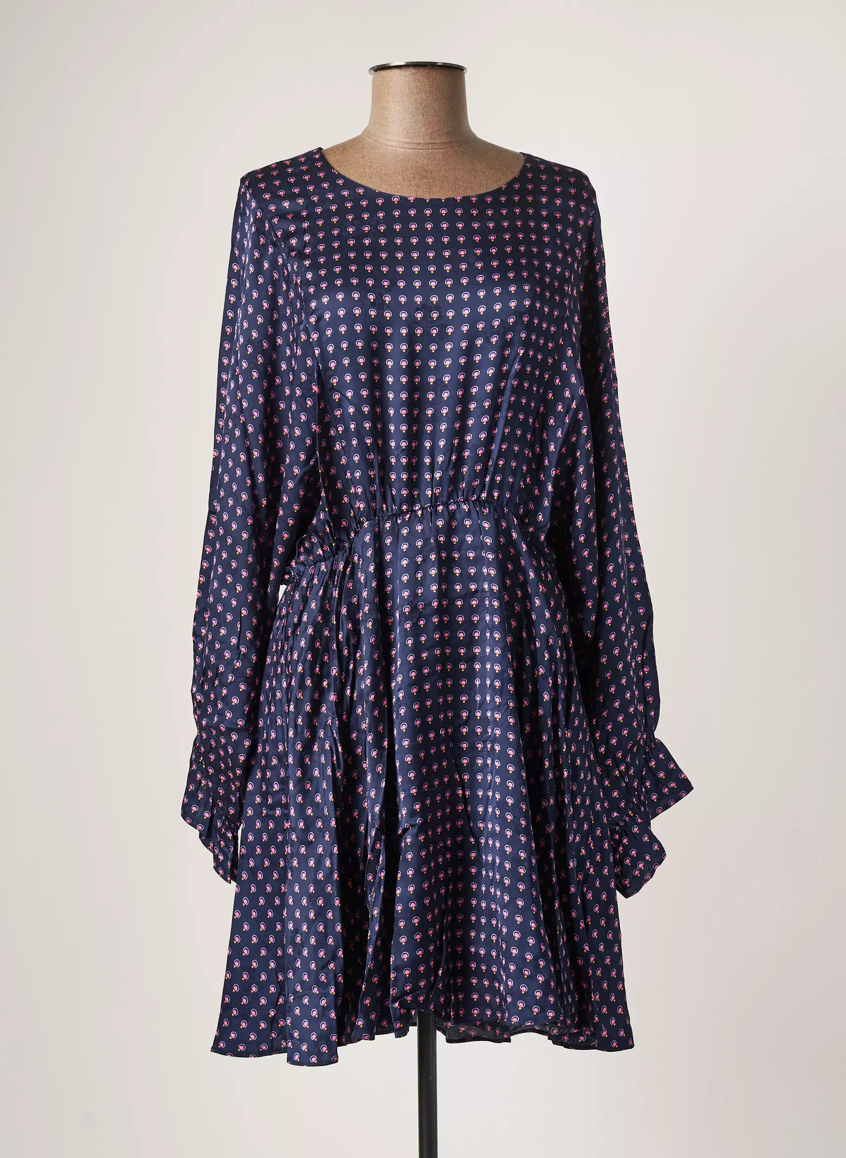 American Vintage Robes Mi Longues Femme couleur bleu