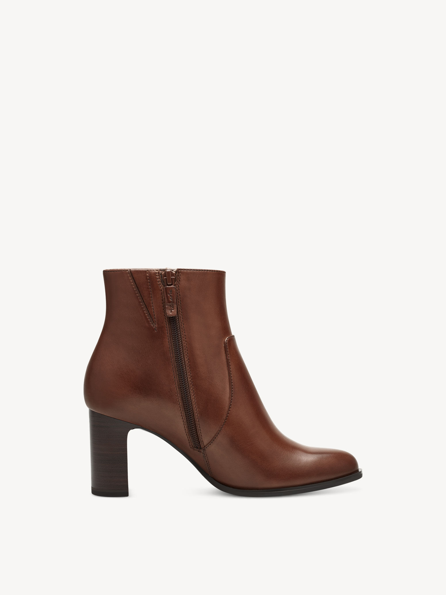 Bottine en cuir - marron