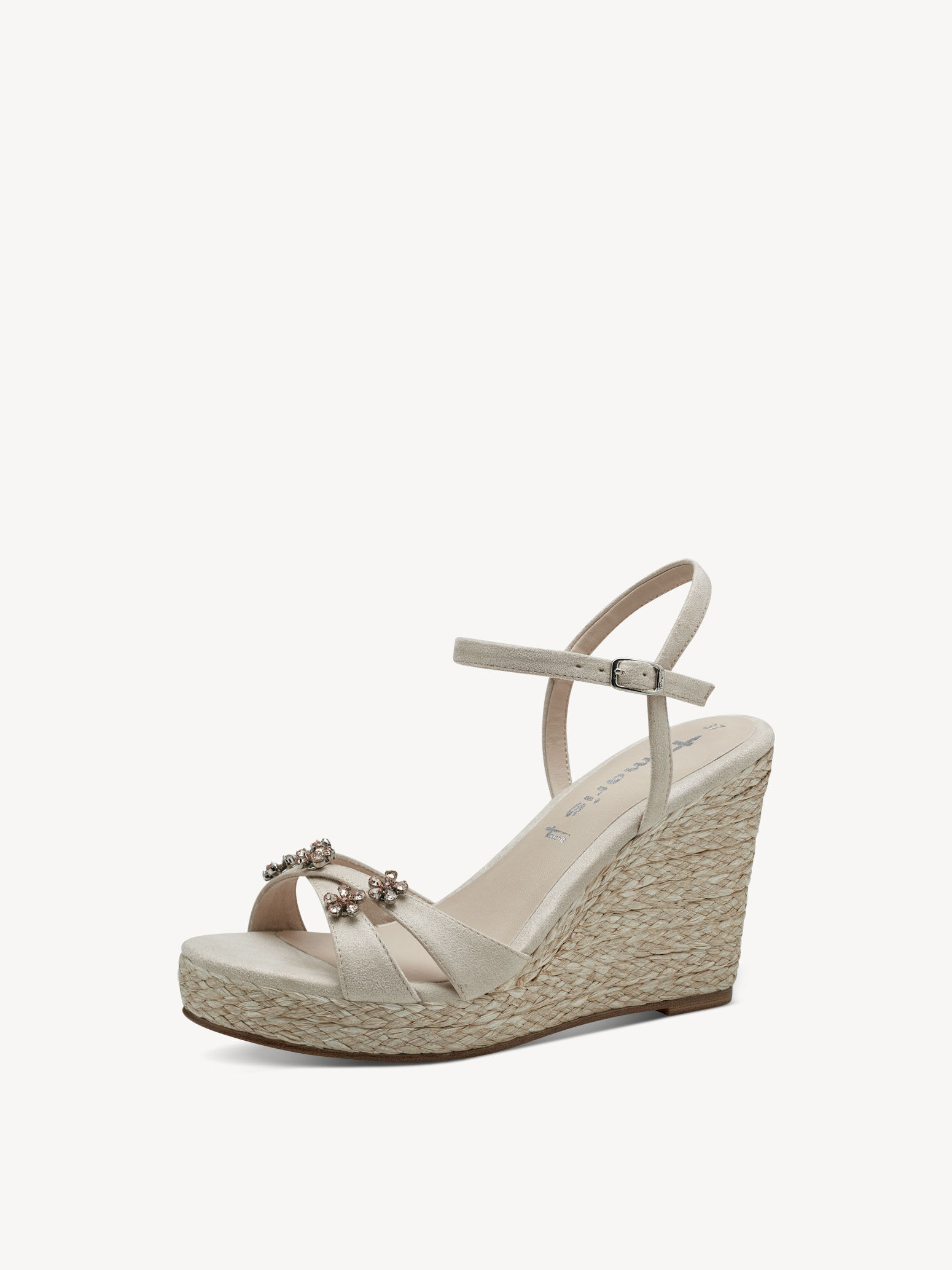 Sandale à talon - beige