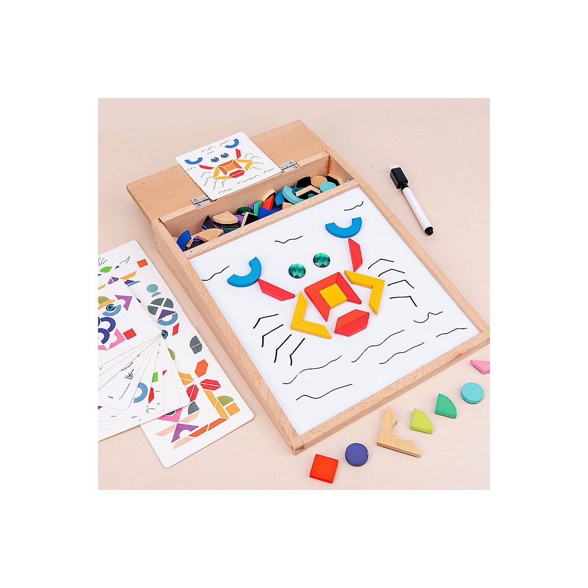 Lernspielzeug für Kinder magnetische Puzzlebausteine