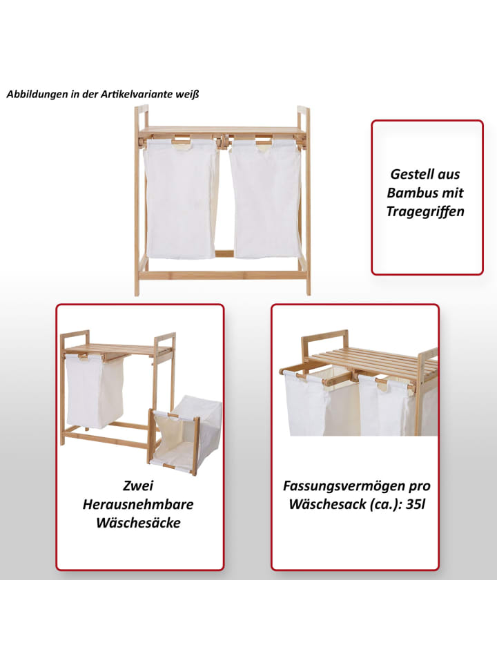 MCW Wäschesammler B83, Dunkelgrau günstig kaufen onesize