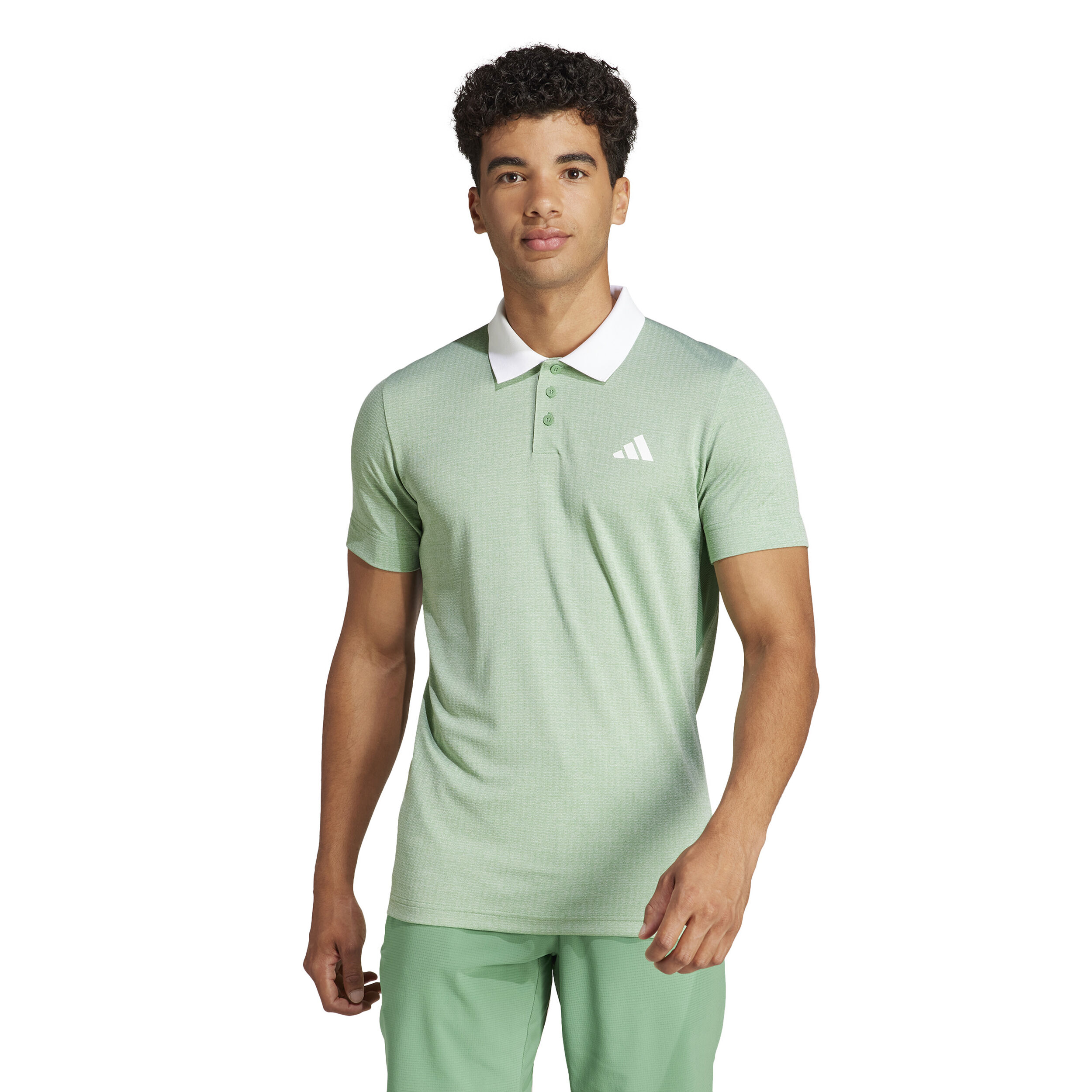 Freelift Polo Herren - Hellgrün, Weiß