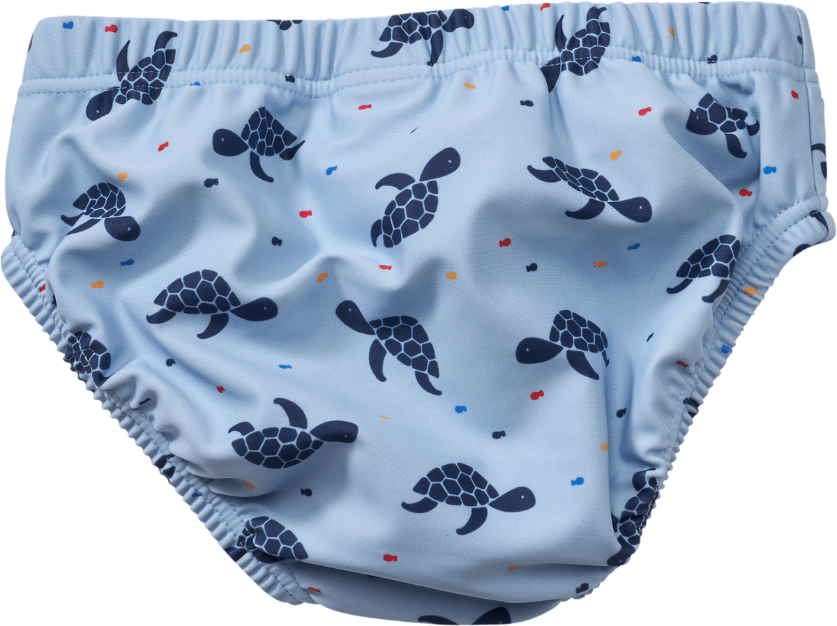 Schwimmwindel mit Schildkröten-Muster, blau, Gr. 74/80, 1 St