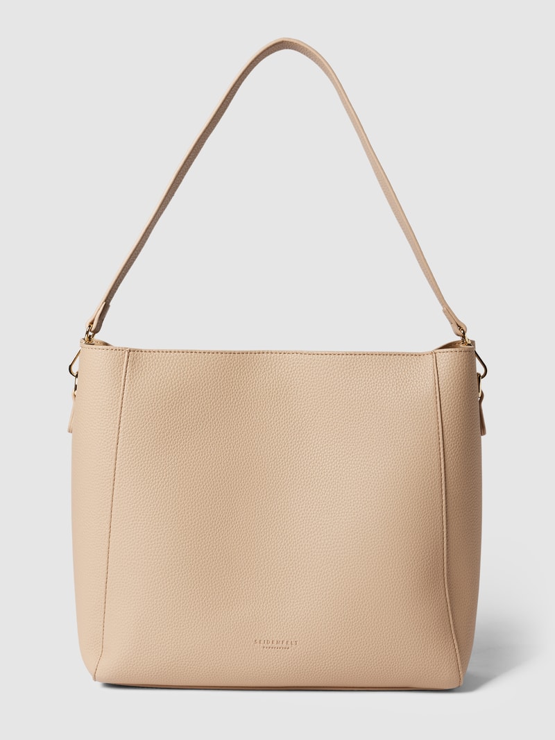 Hobo Bag mit Strukturmuster Modell 'Persby' in taupe