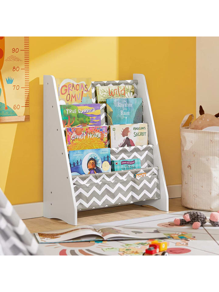 SoBuy Bücherregal in Hellgrau - (B)63 x (H)76 x (T)28cm günstig kaufen onesize