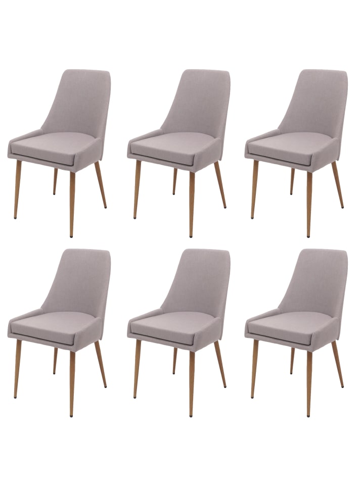 MCW 6er-Set Esszimmerstuhl O27, Hellgrau günstig kaufen onesize