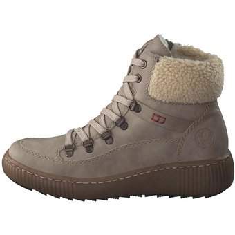 Rieker Schnür Boots in beige