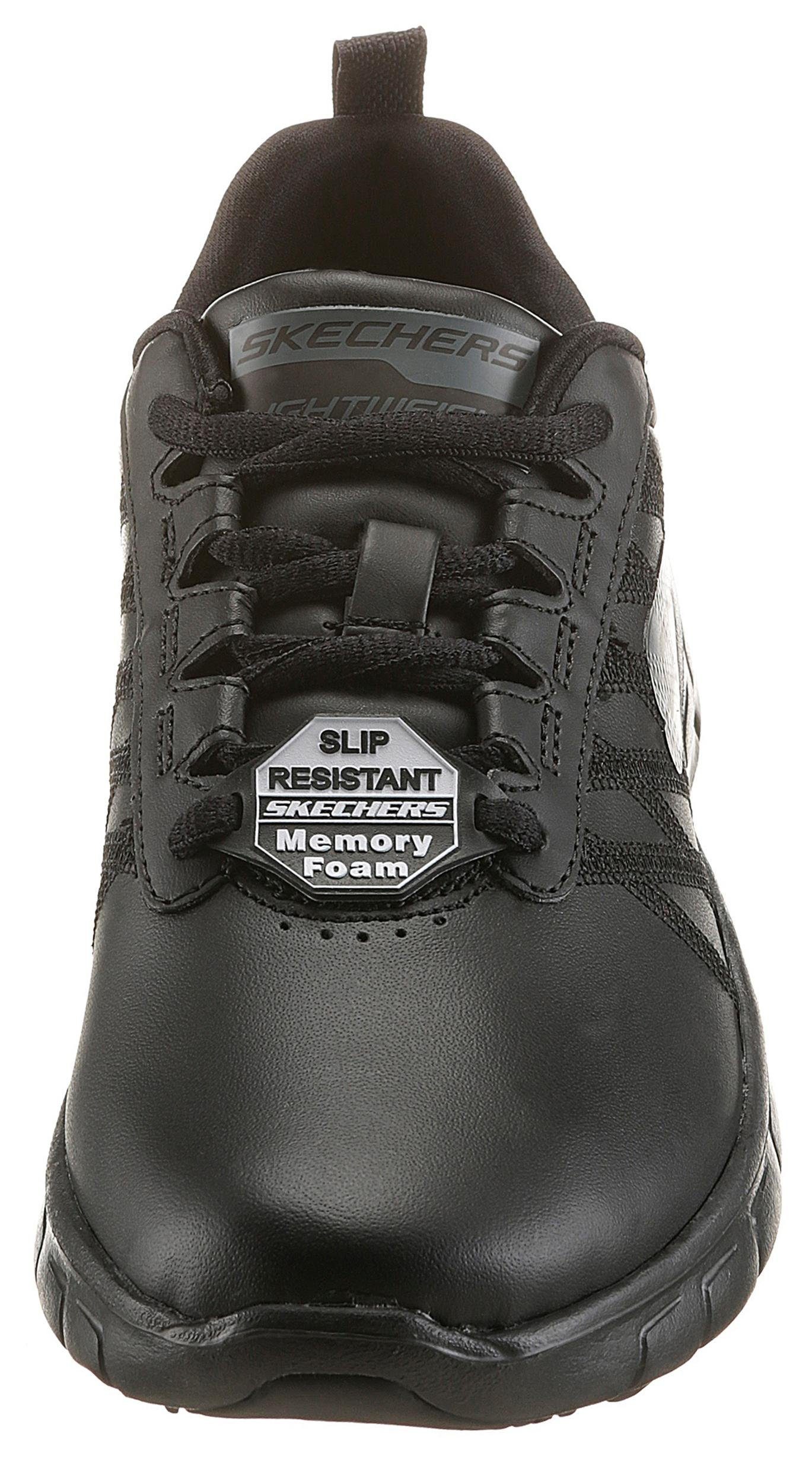 Skechers Sure Track Erath Schnürschuh Berufsschuh mit rutschhemmender Laufsohle
