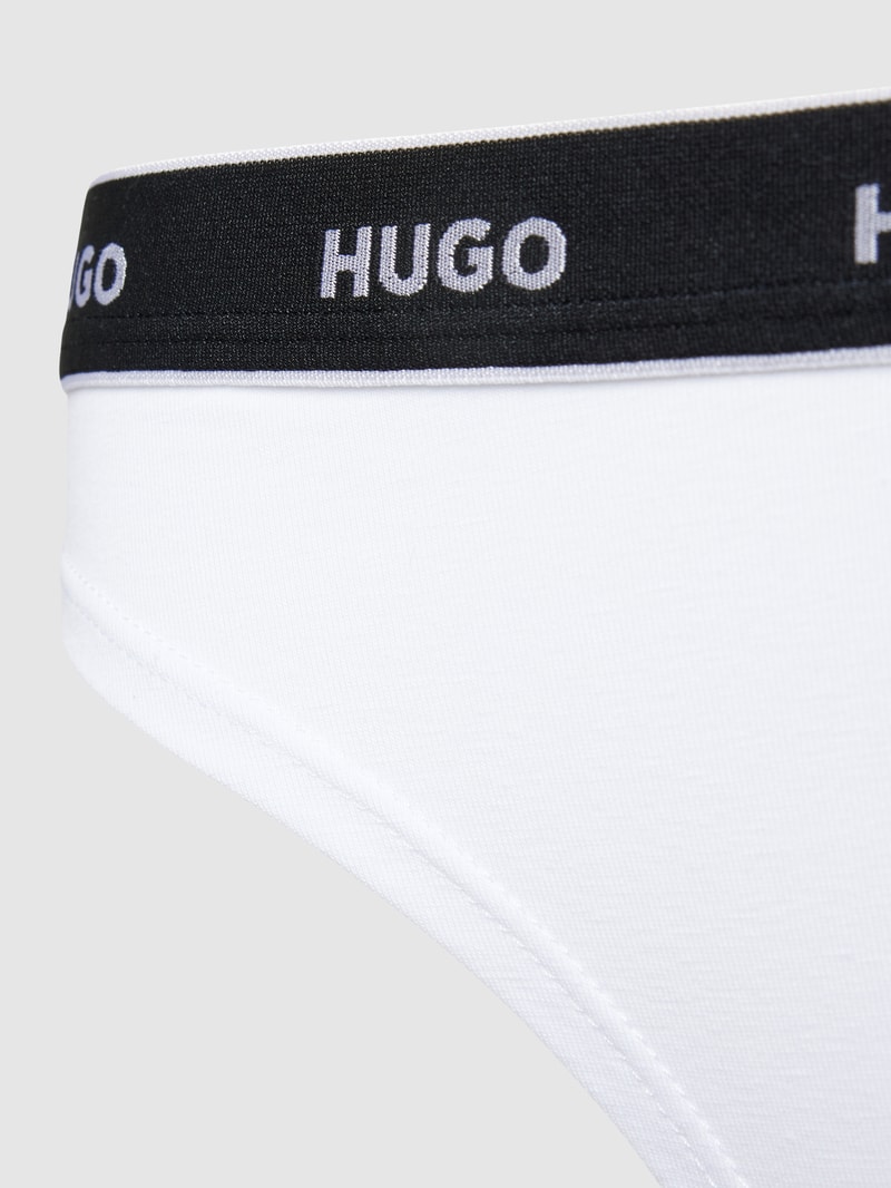 String mit Logo-Bund im 3er-Pack in schwarz