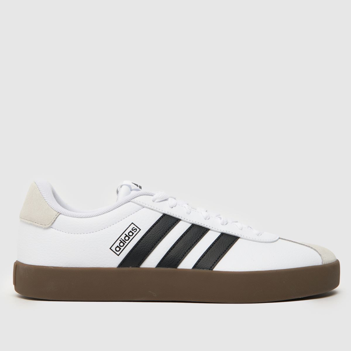 adidas vl court 3.0 träningsskor i vitt och svart